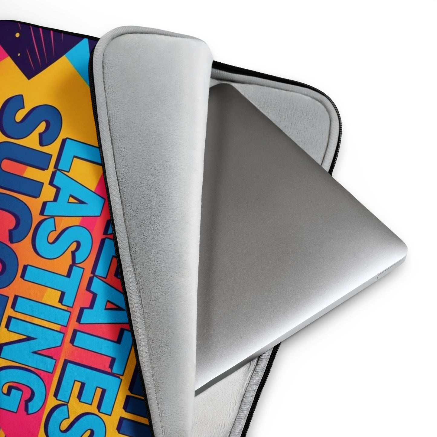 Neoprene Laptop Sleeve – Lightweight with Motivational Quote Print