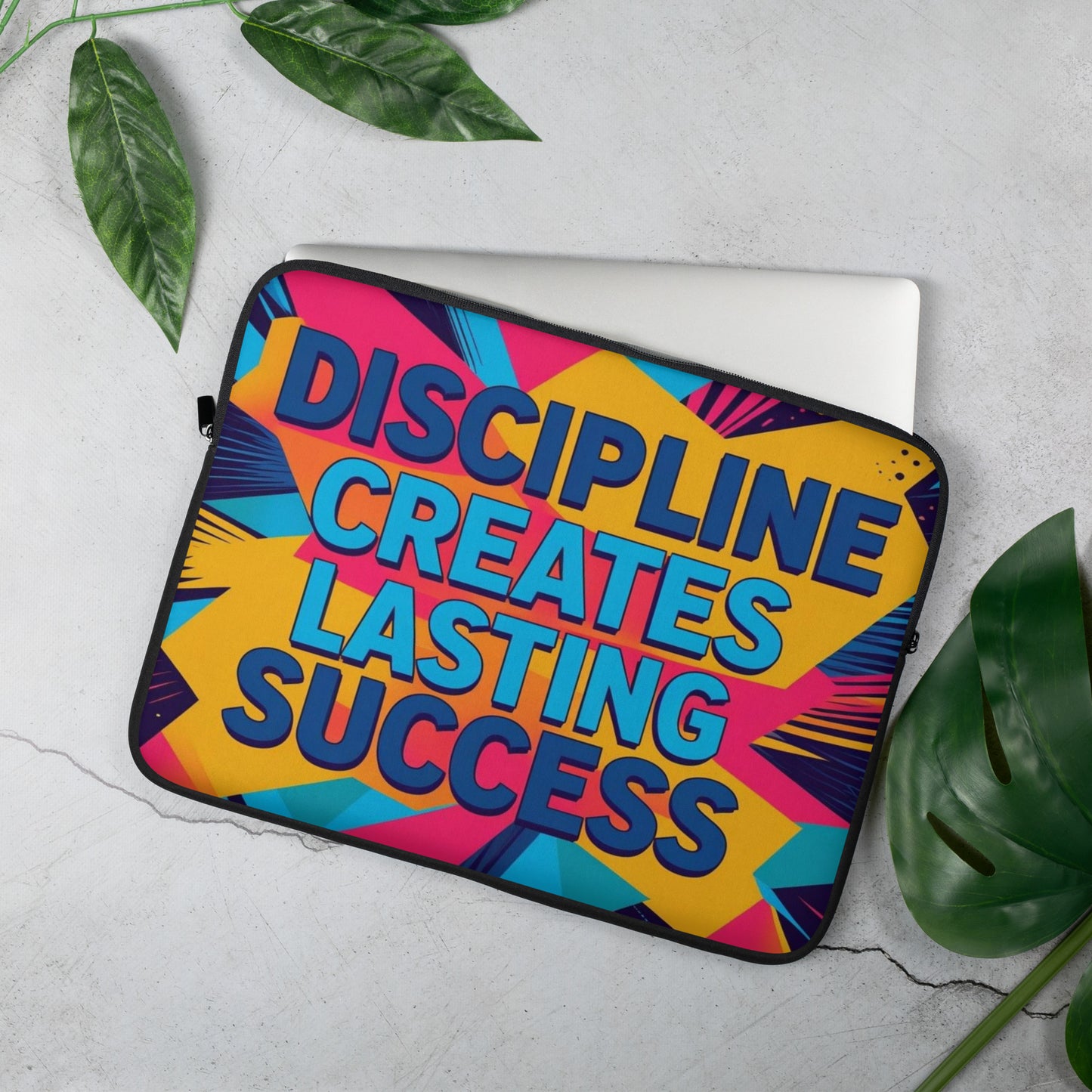 Neoprene Laptop Sleeve – Lightweight with Motivational Quote Print