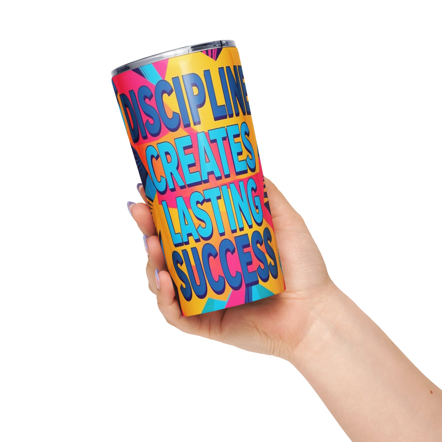 20oz Glossy Tapered Stainless Steel Tumbler | All Over Print