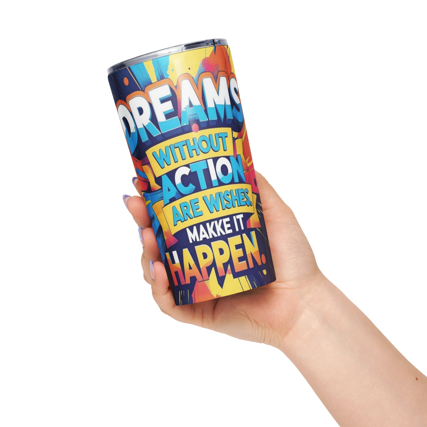 20oz Glossy Custom Stainless Tumbler | Front & Back Print