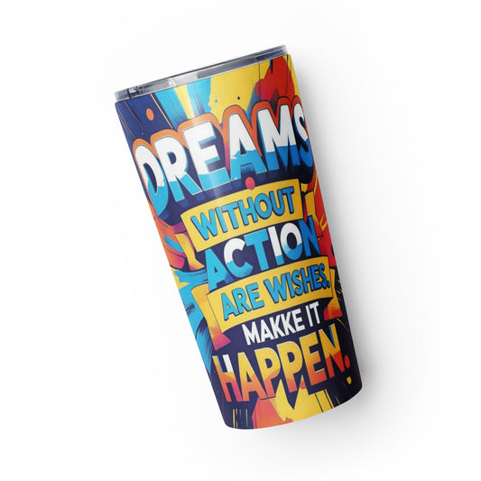 20oz Glossy Custom Stainless Tumbler | Front & Back Print